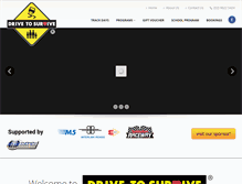 Tablet Screenshot of drivetosurvive.com